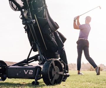 eWheels V2 - Turn Any Pushcart Into a Smart Caddy eWheels V2 - Turn Any Pushcart Into a Smart Caddy
