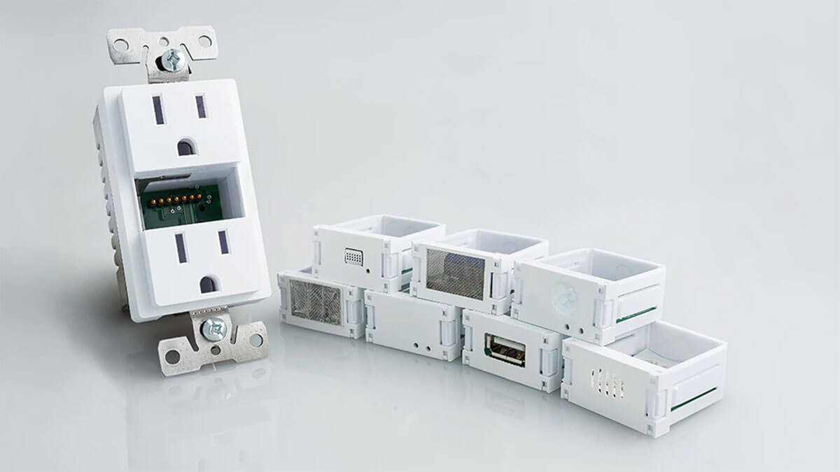 Swidget Modular Outlet with Smart Home Inserts