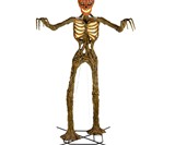 12' Inferno Pumpkin Skeleton with LCD Eyes