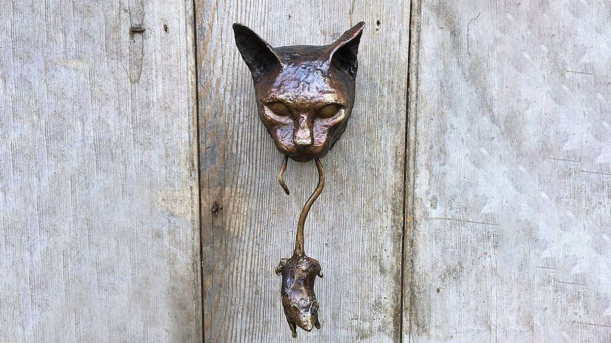 Cat & Mouse Door Knocker