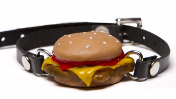 Silencing Slider - Cheeseburger Ball Gag Silencing Slider - Cheeseburger Ball Gag