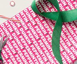 Dunkin' Peppermint Mocha Scented Wrappin' Paper