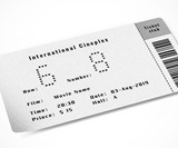 Shiny Movie Ticket - Light-Up Ticket for Dark Theaters