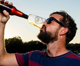 Guzzle Buddy Beer Bottle Glass