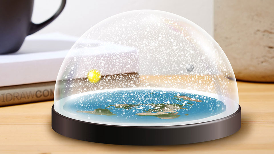 Flat Earth Snow "Globe" Flat Earth Snow "Globe"