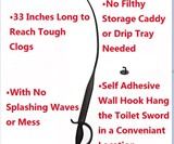 Toilet Sword Better-Than-a-Plunger Drain Snake