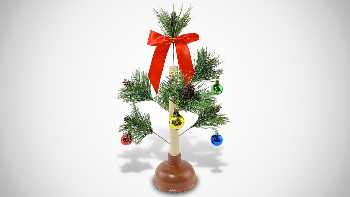 Christmas Tree Toilet Plunger Christmas Tree Toilet Plunger