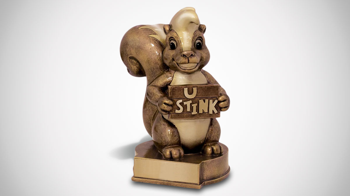 U Stink Skunk Last Place Trophy U Stink Skunk Last Place Trophy