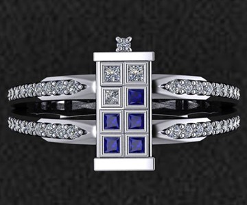 TARDIS Wedding Ring TARDIS Wedding Ring