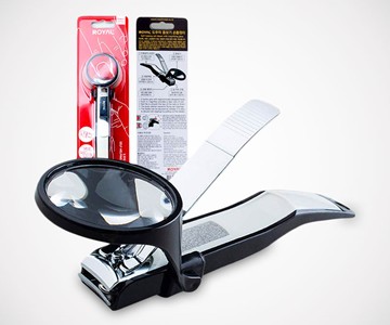 Nail Clippers with Magnifying Glass