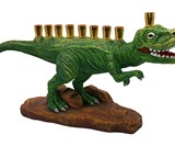Dinosaur Hanukkah Menorah