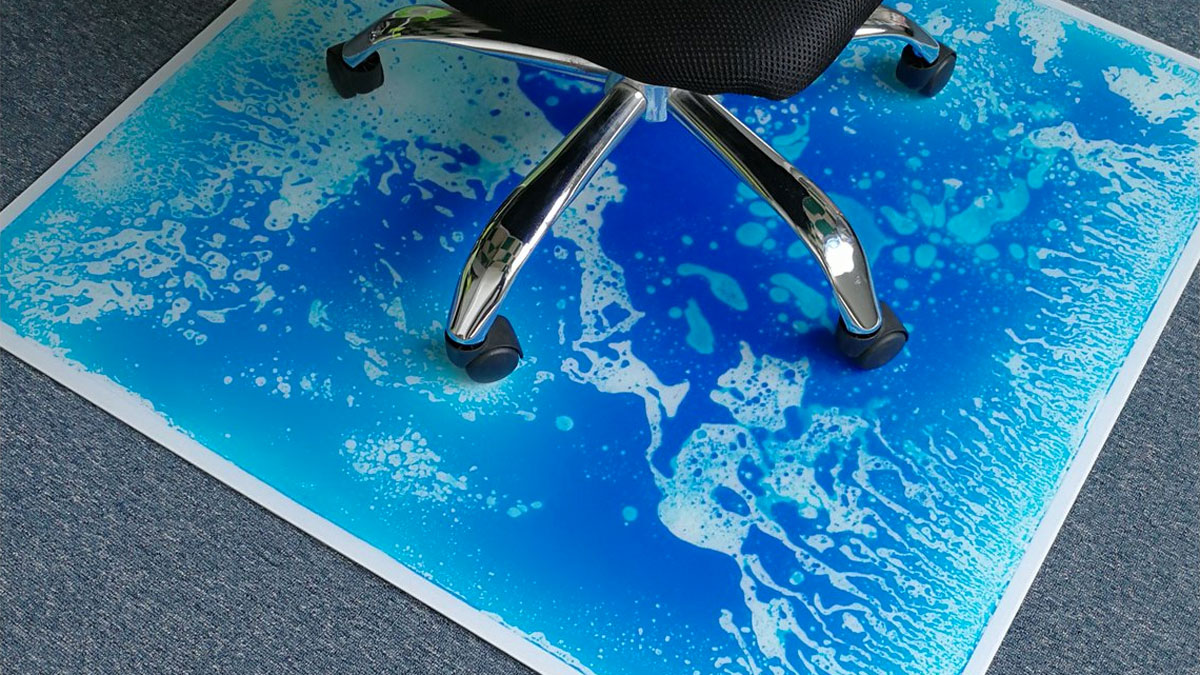 Liquid Encased Office Chair Mat Liquid Encased Office Chair Mat