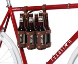 Leather 6-Pack Bike Caddy