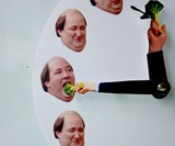 Kevin Hates Broccoli Wall Clock