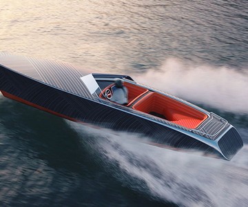 Zebra Electric Wooden Boat Zebra Electric Wooden Boat
