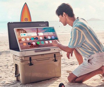 LG StanbyME Go Briefcase Design Touch Screen