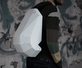 Solid Gray Hardshell Backpack