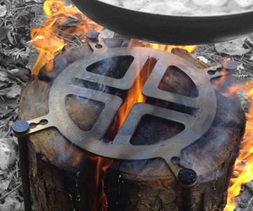 Swedish Fire Torch Log Grill