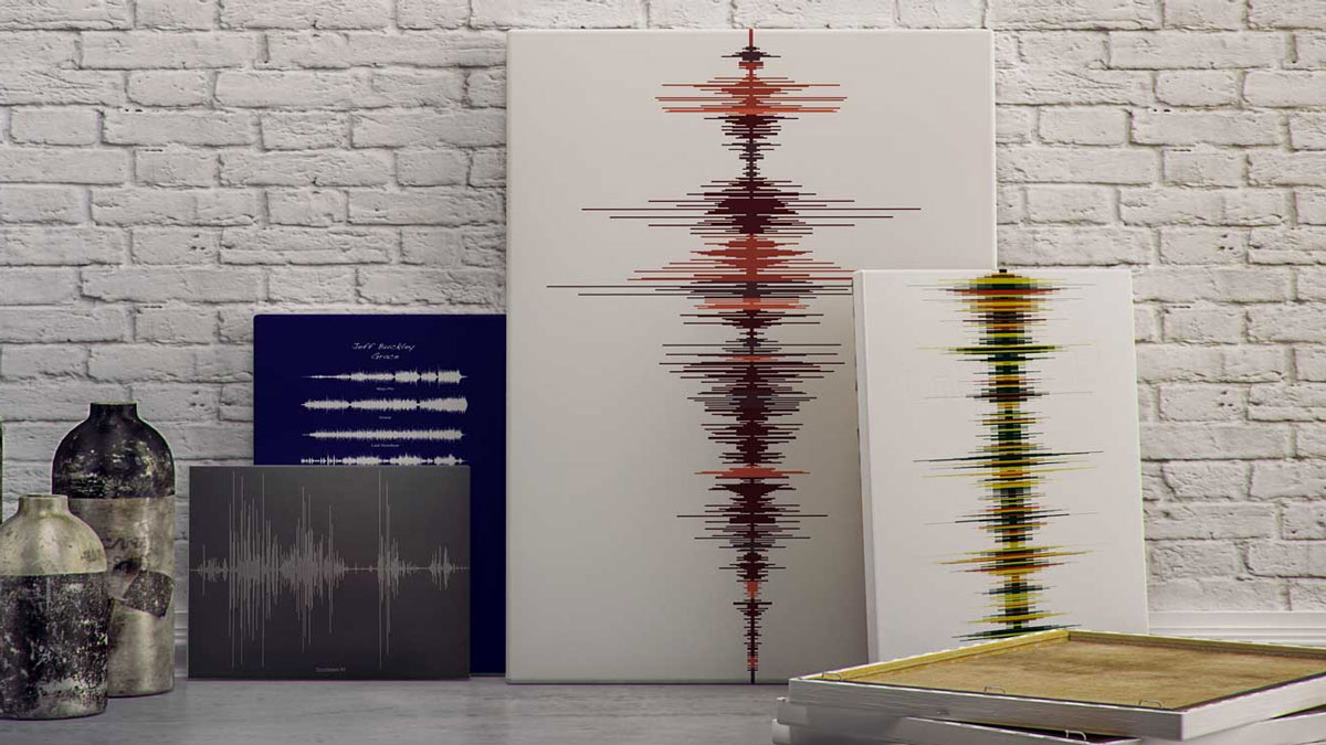 Soundwave Voice Message Art & Jewelry Soundwave Voice Message Art & Jewelry