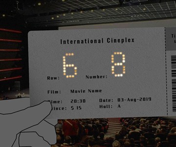 Shiny Movie Ticket - Light-Up Ticket for Dark Theaters